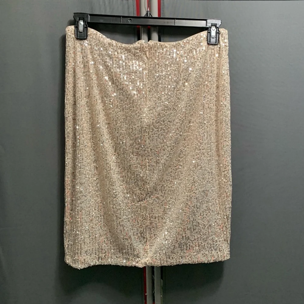 B19-Women's DKNY Skirt, Size M, Champagne